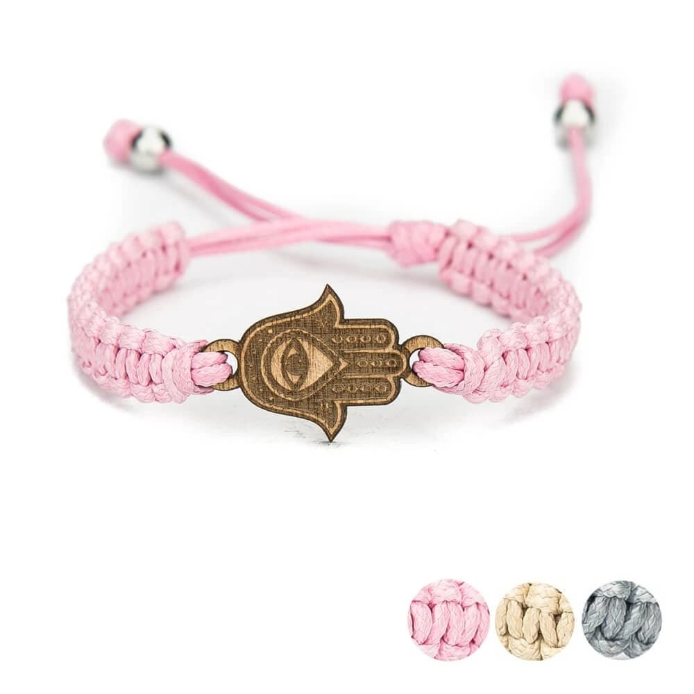 Dámský bavlněný náramek Hamsa Anigre