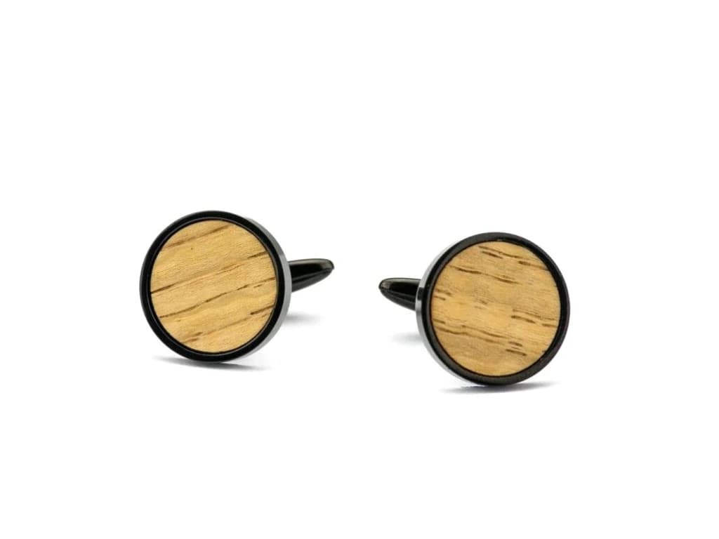 Dřevěné manžetové knoflíčky - Dub 18MM