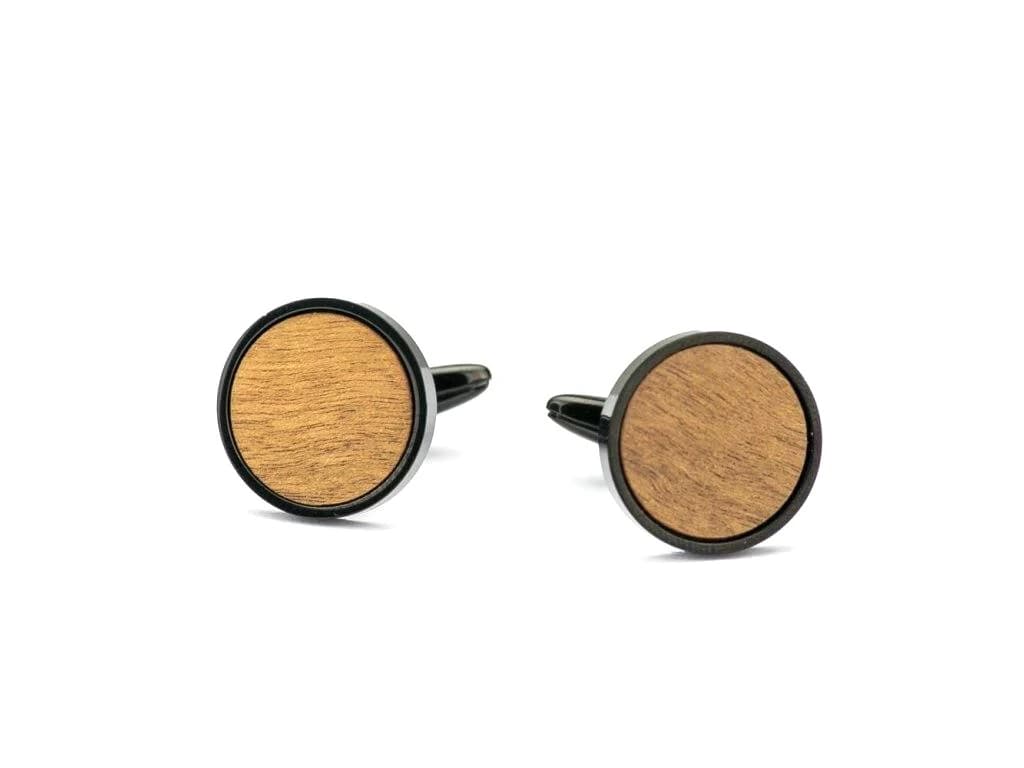 Dřevěné manžetové knoflíčky - Imbuia 18MM