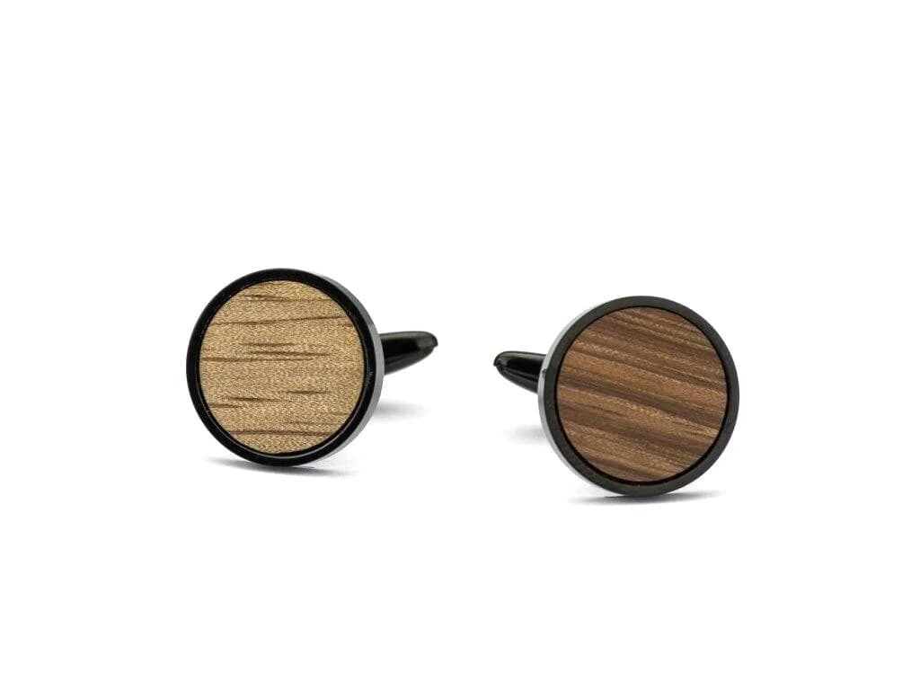 Dřevěné manžetové knoflíčky - Mango 18MM