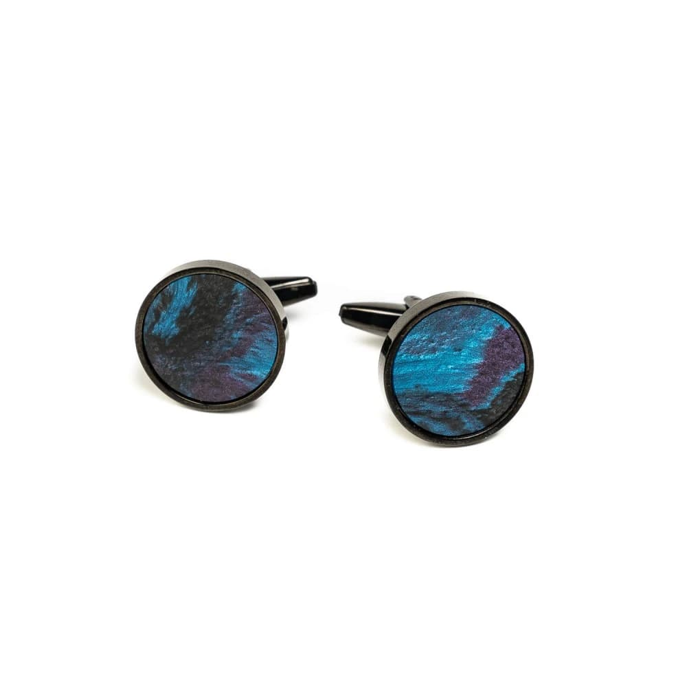 Dřevěné manžetové knoflíčky - Neptun 18MM